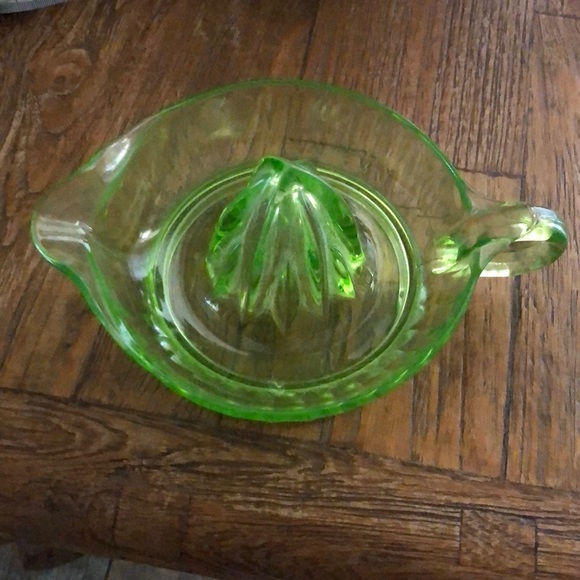 Depression Glass Kitchen 93s Uranium Depression Green Glass Citrus